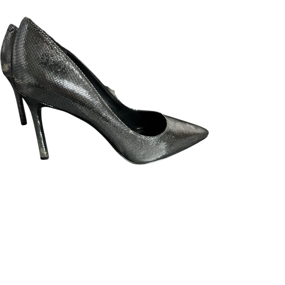 Nine West Silver Metallic Women's Heels - Picture 2 of 6